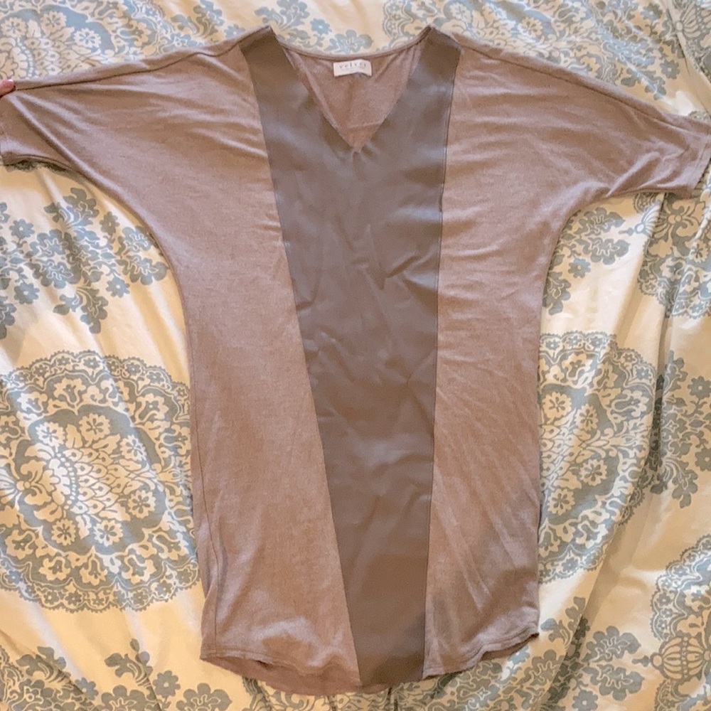 Anthropologie Women’s Vegan Leather Dress sz P